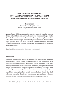 analisis kinerja keuangan bank muamalat indonesia dikaitkan