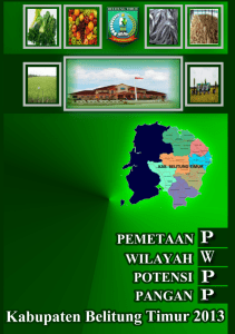 Pemetaan Wilayah Potensi Pangan Kabupaten