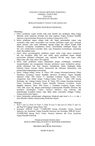 undang-undang republik indonesia nomor 3 tahun 2002