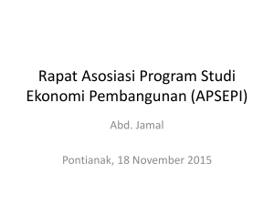 Rapat Ketua Program Studi Ekonomi Pembangunan (APSEPI)