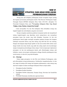 bab vi strategi dan arah kebijakan pembangunan