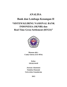 ANALISA Bank dan Lembaga Keuangan II