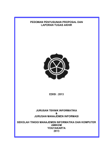 pedoman penyusunan proposal dan laporan tugas akhir