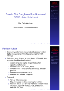 Desain rangkaian kombinasional dengan HDL