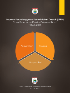 Dinas Kesehatan Provinsi Sulawesi Barat Tahun 2015
