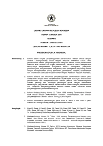 undang-undang republik indonesia nomor 32 tahun 2004 tentang