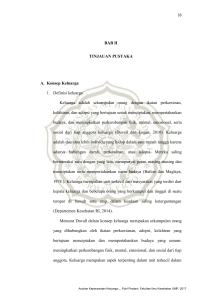 BAB II TINJAUAN PUSTAKA A. Konsep Keluarga 1. Definisi