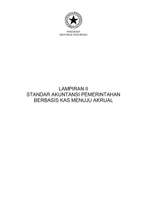 lampiran ii standar akuntansi pemerintahan berbasis kas menuju