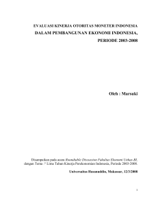 DALAM PEMBANGUNAN EKONOMI INDONESIA, PERIODE