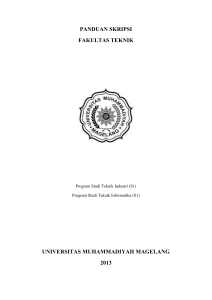 Panduan Skripsi - Fakultas Teknik UMMgl