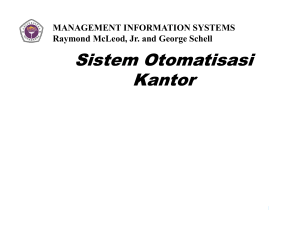 Sistem Otomatisasi Kantor Sistem Otomatisasi Kantor