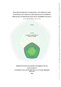 ict - Etheses of Maulana Malik Ibrahim State Islamic University