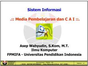 Sistem Informasi .:: Media Pembelajaran dan CAI
