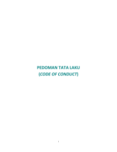 pedoman tata laku (code of conduct)