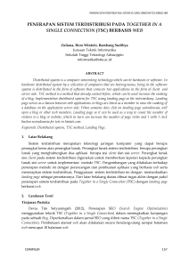 penerapan sistem terdistribusi pada together in a single connection