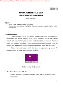 manajemen file dan resources sharing