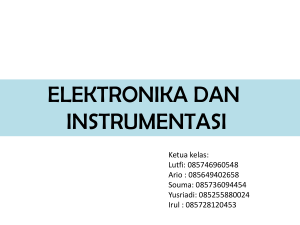 elektronika dan instrumentasi