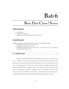 Bab6 Basis Data Client /Server
