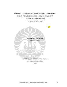 perdebatan tentang dasar negara pada sidang