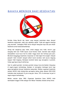 bahaya merokok bagi kesehatan