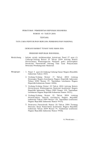 peraturan pemerintah republik indonesia nomor 40 tahun 2006