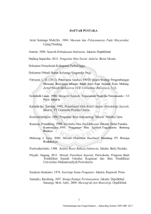 1 DAFTAR PUSTAKA Amir Sutaraga Muh.Drs. 1984. Museum dan