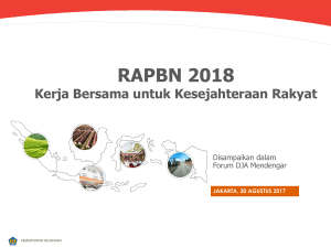 RAPBN 2018 - Direktorat Jenderal Anggaran