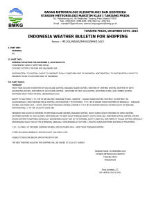 indonesia weather bulletin for shipping