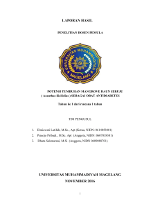 laporan hasil universitas muhammadiyah magelang november 2016