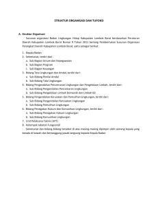 struktur organisasi dan tupoksi - PPID - Lombok Barat
