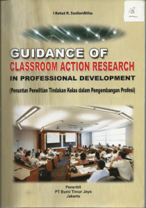 Guidence of Classroom Action Recreate in Professional