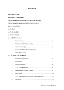 daftar isi halaman judul halaman pengesahan pernyataan