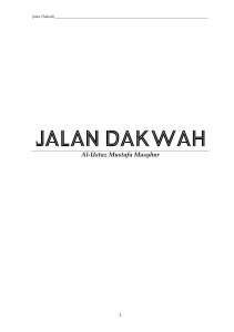 jalan dakwah - Mencorak kerjaya ke arah Islam