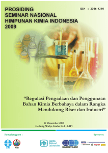 prosiding seminar nasional himpunan kimia indonesia 2009
