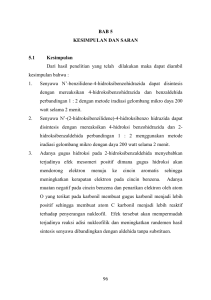 96 BAB 5 KESIMPULAN DAN SARAN 5.1 Kesimpulan Dari hasil