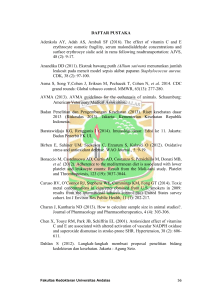 DAFTAR PUSTAKA Adenkola AY, Adah AS, Ambali SF