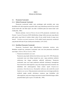 BAB 2 TINJAUAN PUSTAKA 2.1. Pneumonia Nosokomial 2.1.1