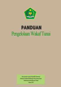 Panduan Pengelolaan Tanah Wakaf Tunai