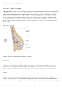 Penyakit Kanker payudara