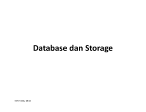 Database dan Storage - E