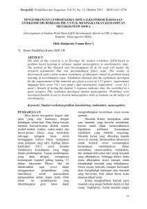 Perspektif Pendidikan dan Keguruan, Vol VI, No. 12, Oktober 2015