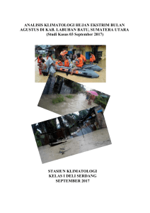 Hujan Ekstrim LABUHAN BATU Sumatera Utara