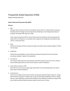 Frequently Asked Question (FAQ) - SIPO-OJK