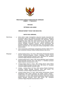 peraturan daerah kabupaten deli serdang nomor 2 tahun 2012