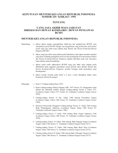keputusan menteri keuangan republik indonesia nomor