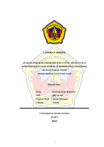 laporan skripsi - Repositori Universitas Muria Kudus