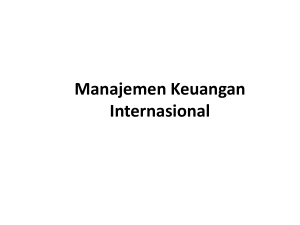 Manajemen Keuangan Internasional