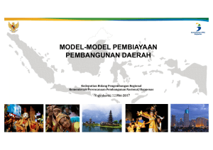 model-model pembiayaan pembangunan daerah