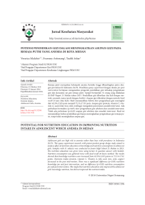 Jurnal Kesehatan Masyarakat