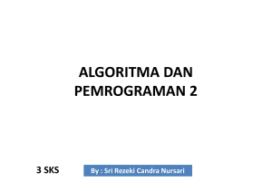 algoritma dan pemrograman 2